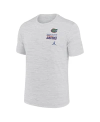 Jordan Men's White Florida Gators Velocity Stacked Performance T-Shirt