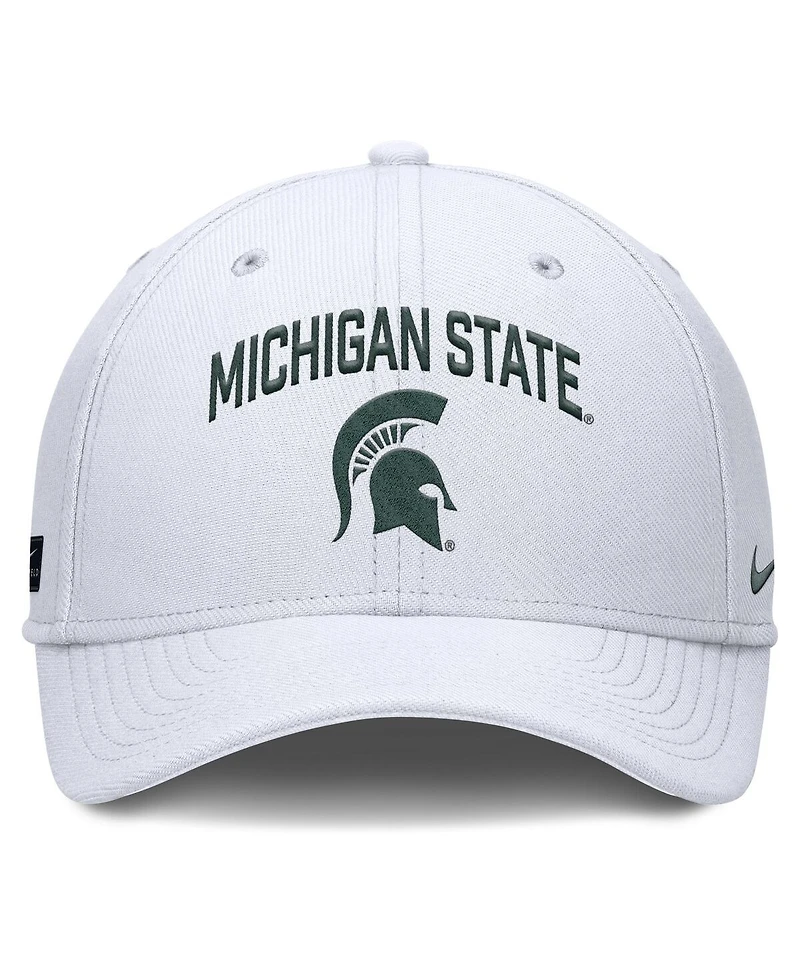 Nike Men's White Michigan State Spartans 2025 On-Field Rise Performance Flex Hat
