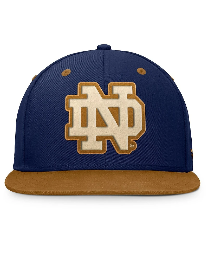 Fanatics Men's Navy/Brown Notre Dame Fighting Irish Noboa Fitted Hat