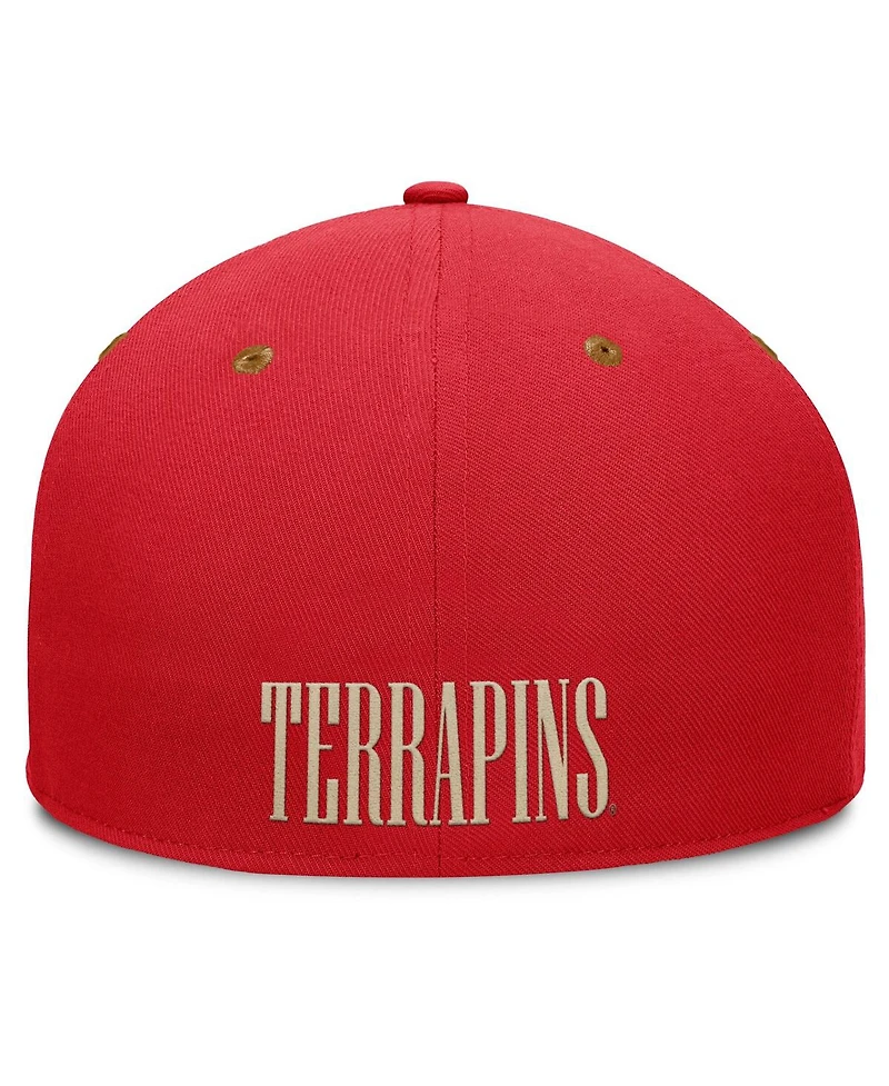 Fanatics Men's Red/Brown Maryland Terrapins Noboa Fitted Hat