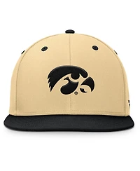 Fanatics Men's Khaki/Black Iowa Hawkeyes Balance Fitted Hat