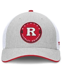 Fanatics Men's Heather Gray/White Rutgers Scarlet Knights Trigger Flex Hat