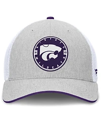 Fanatics Men's Heather Gray/White Kansas State Wildcats Trigger Flex Hat