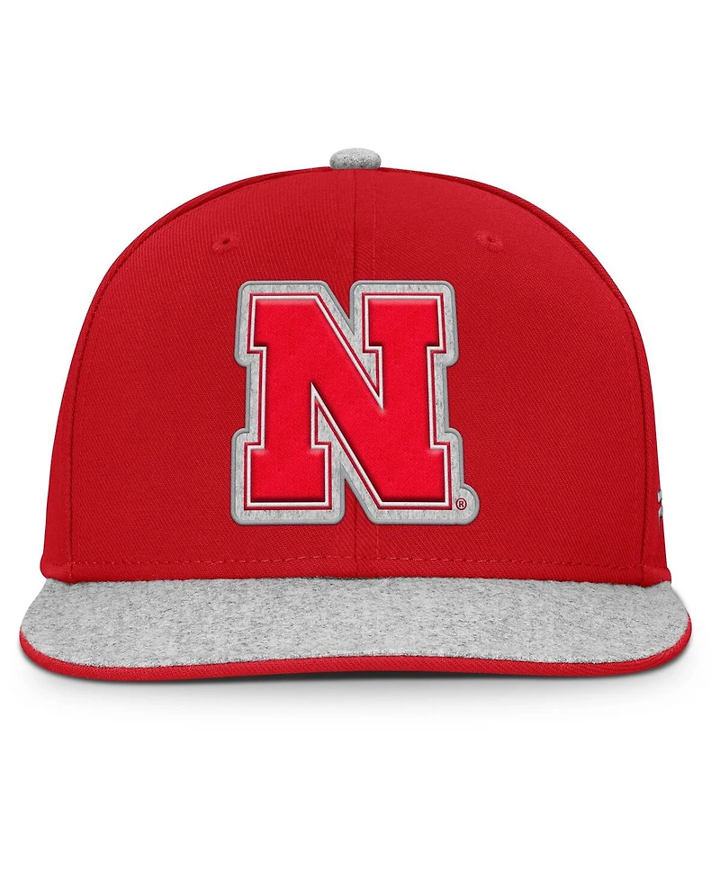 Fanatics Men's Scarlet Nebraska Huskers Loden Snapback Hat