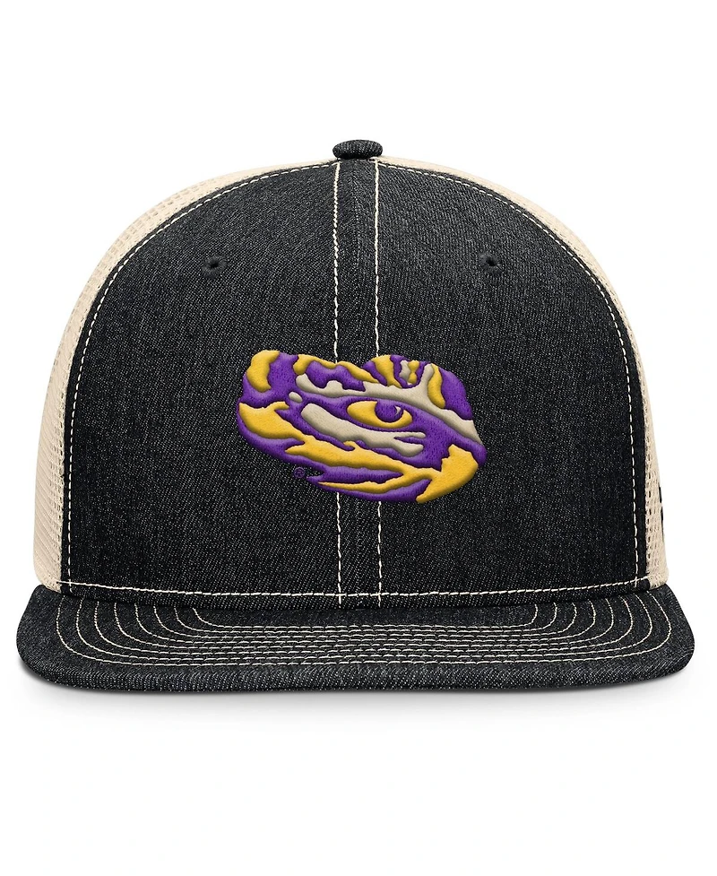 Fanatics Men's Black/Natural Lsu Tigers Legend Trucker Snapback Hat