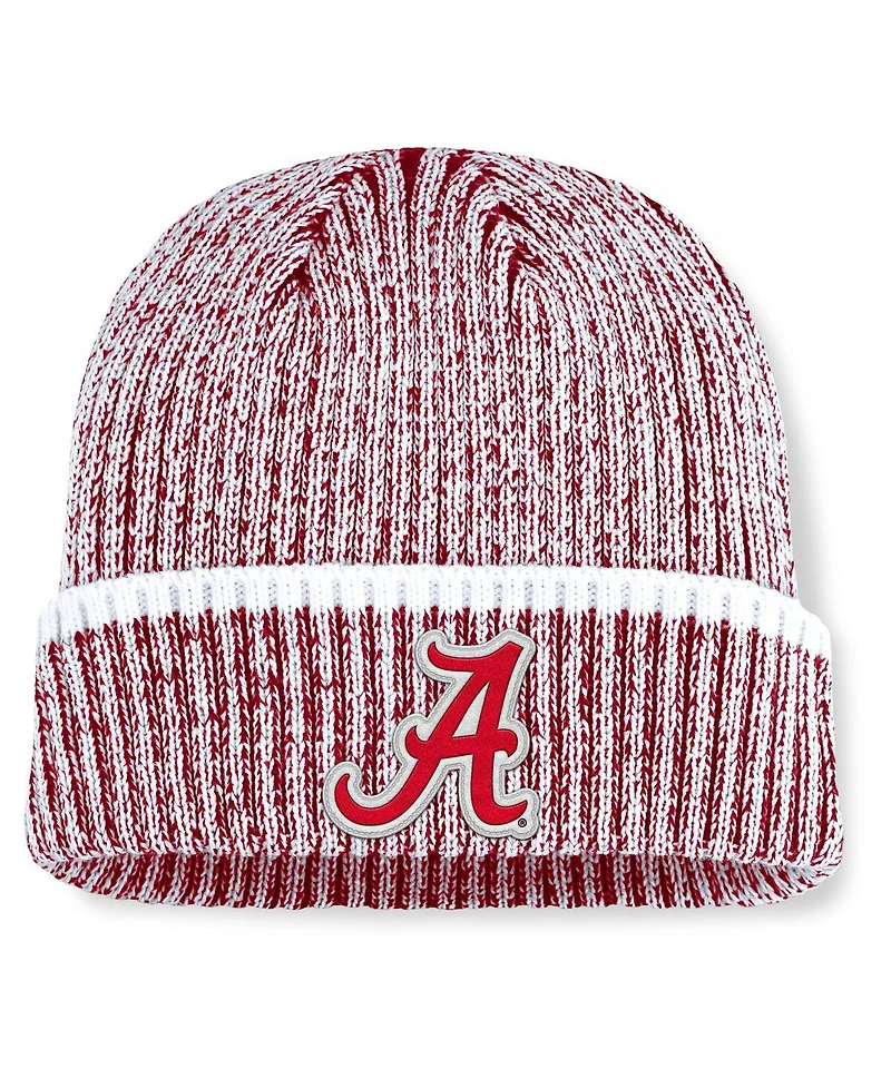 Fanatics Men's Crimson/White Alabama Crimson Tide Haze Cuffed Knit Hat