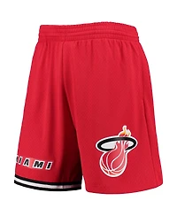 Mitchell & Ness Men's Red Miami Heat 1996-97 Hardwood Classics Swingman Shorts