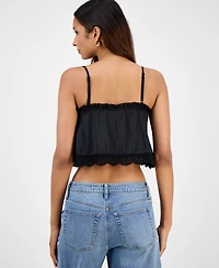 And Now This Women's Lace-Trim Straight-Neck Sleeveless Top, Macy's Exclusive