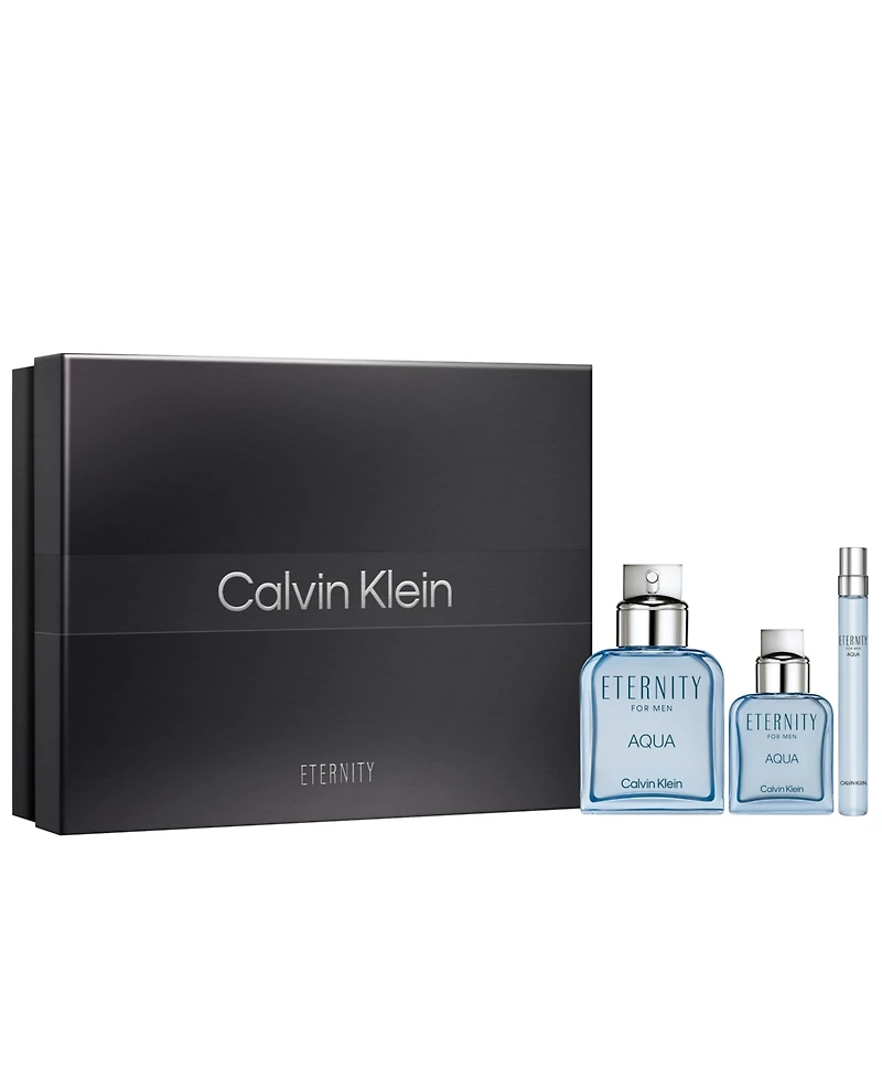 Calvin Klein Men's 3-Pc. Eternity Aqua Eau de Toilette Gift Set