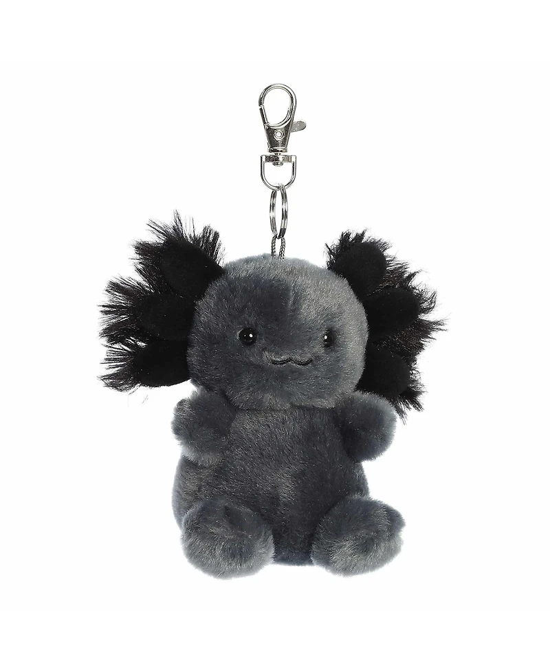 Aurora Mini Onyx Axolotl Palm Pals Adorable Clip-On Black 4"
