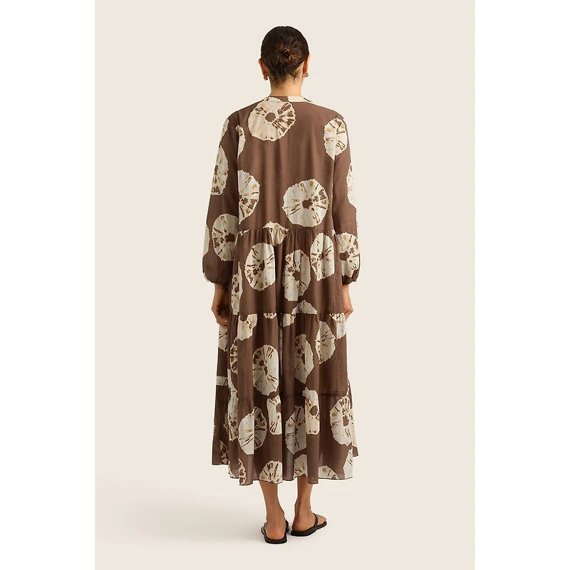 Hope And May Women's Palma Tiered Cotton Maxi Dress