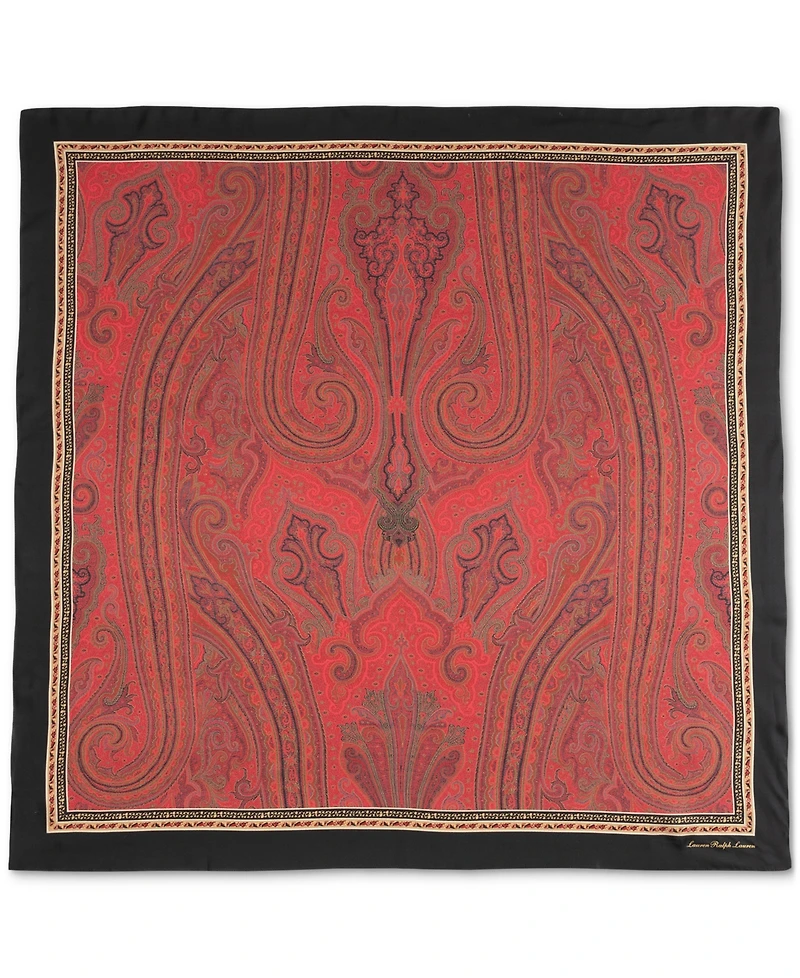 Lauren Ralph Lauren Holiday Paisley Silk Square Scarf