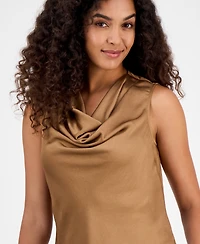 Kasper Women's Cowlneck Sleeveless Top