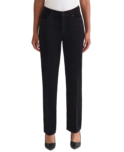 Jones New York Women's Fly Front Lexington Straight-Leg Jeans