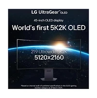 Lg 45" Curved UltraGear Oled 5K2K 330Hz Gaming Monitor