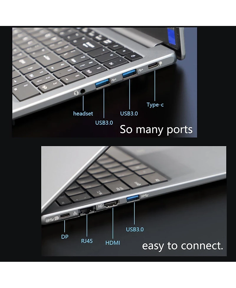 memzuoix 15.6"Gaming Laptop i7 1195G7,32GB 1TB Ssd Fhd 1920 1080 Display, Fingerprint Unlock Backlit Keyboard RJ45 Hdmi 180 Angle Opening Gamer L