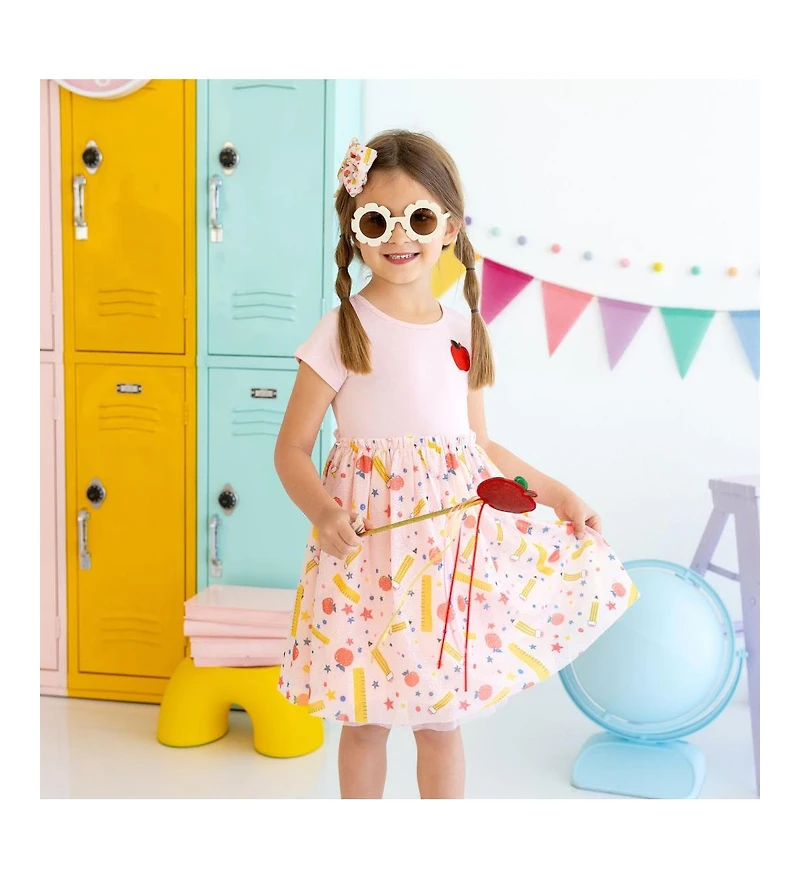 Sweet Wink Girls School Days Tulle Bow Headband
