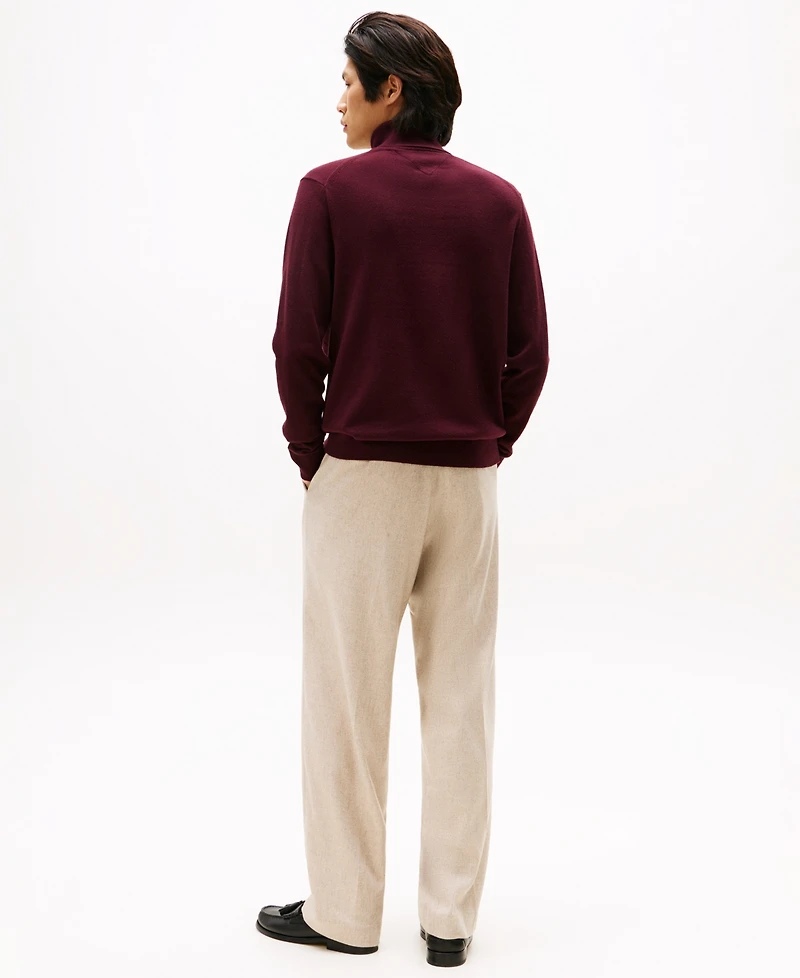 Tommy Hilfiger Men's Regular-Fit Pima Cotton Cashmere Blend Solid Turtleneck Sweater