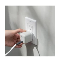 Ventev 45W Ultrafast Usb C Universal GaN Mini Wall Charger and 240W Usb C to Usb C Cable-White