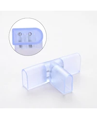 DELight 2 Pin Connectors Accessories T Shape with Pin for 7x14mm Neon Rope Light