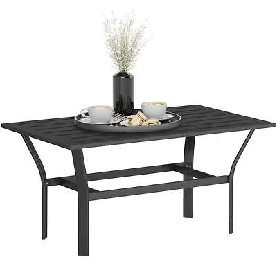 Outsunny Outdoor Table, All-Weather Patio