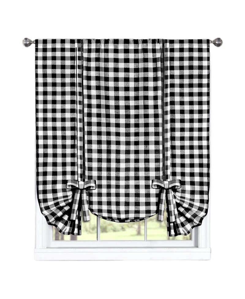 GoodGram Buffalo Check Gingham Custom Window Curtain Treatments