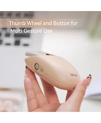 Lofree Dot Foundation Keyboard with Numpad & Milk Tea Mouse & Jelly Palm Rest, 75% Rechargeable Hot-swappable Keyboards with 3 Types Connection