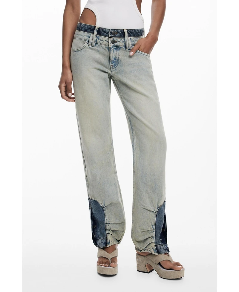 Desigual Women's Combined denim pants