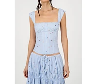 WeWoreWhat Ruched Cup Corset