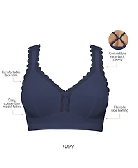 Parfait Women's Dalis Wire-Free Bralette, Pearl White, 30J