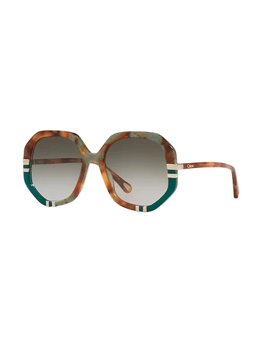 Chloe Women's Rectangle Sunglasses, CH0105S 6N000422