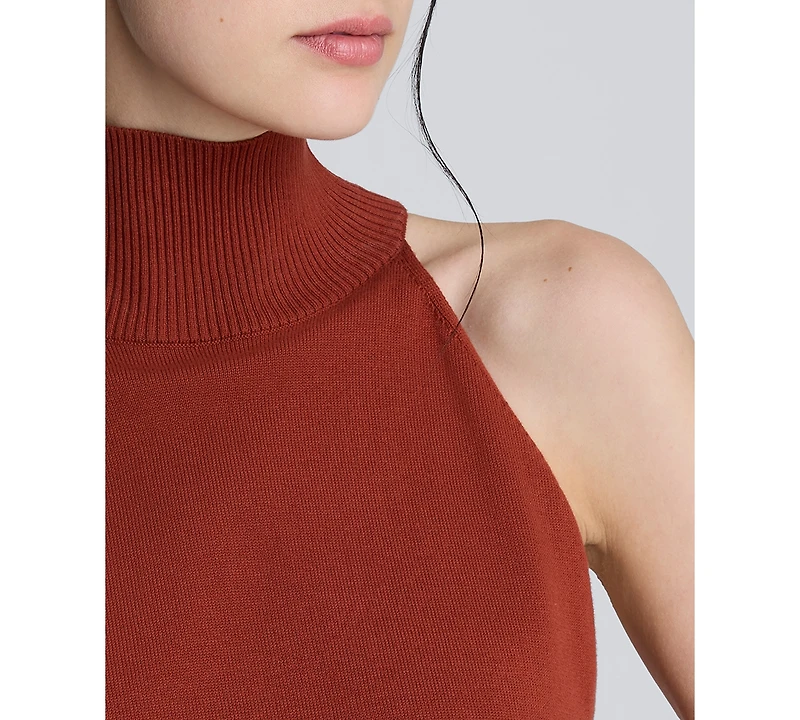 Kenneth Cole Women's Sleeveless Mock Neck Top