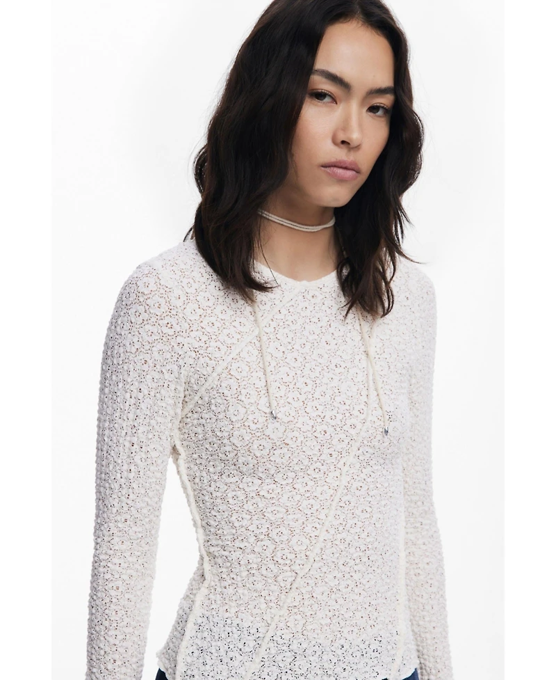 Desigual Women's T-shirt with cross seams