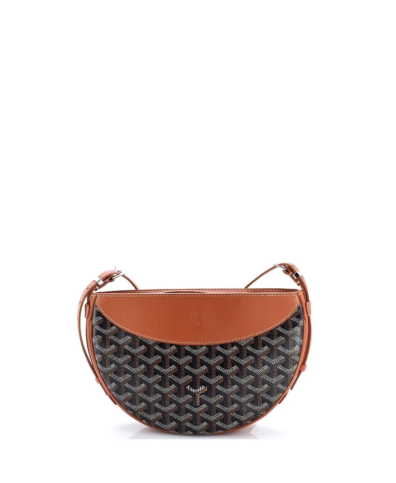 Pre-Owned Goyard Hirondelle Shoulder Bag Coated Canvas and Leather