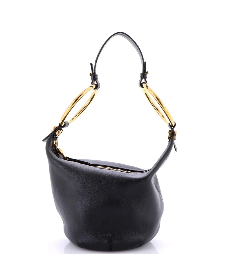 Pre-Owned Chloe Small Bracelet Zip Shoulder Bag Leather