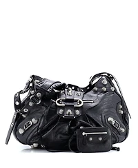 Pre-Owned Balenciaga Medium Le Cagole Giant Studs Shoulder Bag Leather