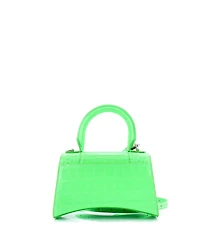 Pre-Owned Balenciaga Xs Hourglass Top Handle Bag Embossed Leather