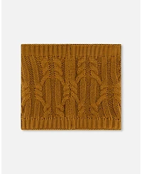 Deux par Boy Lined Winter Neckwarmer Brown Sugar - Toddler|Child