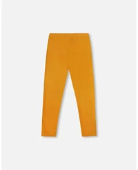 Deux par Baby Girls Super Soft Ribbed Leggings Golden Yellow