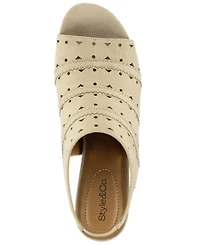 Style & Co Women's Peggyy Peep-Toe Sandals, Macy's Exclusive