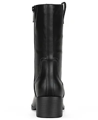 Style & Co Women's Inezz Mid Shaft Faux-Leather Boots, Macy's Exclusive