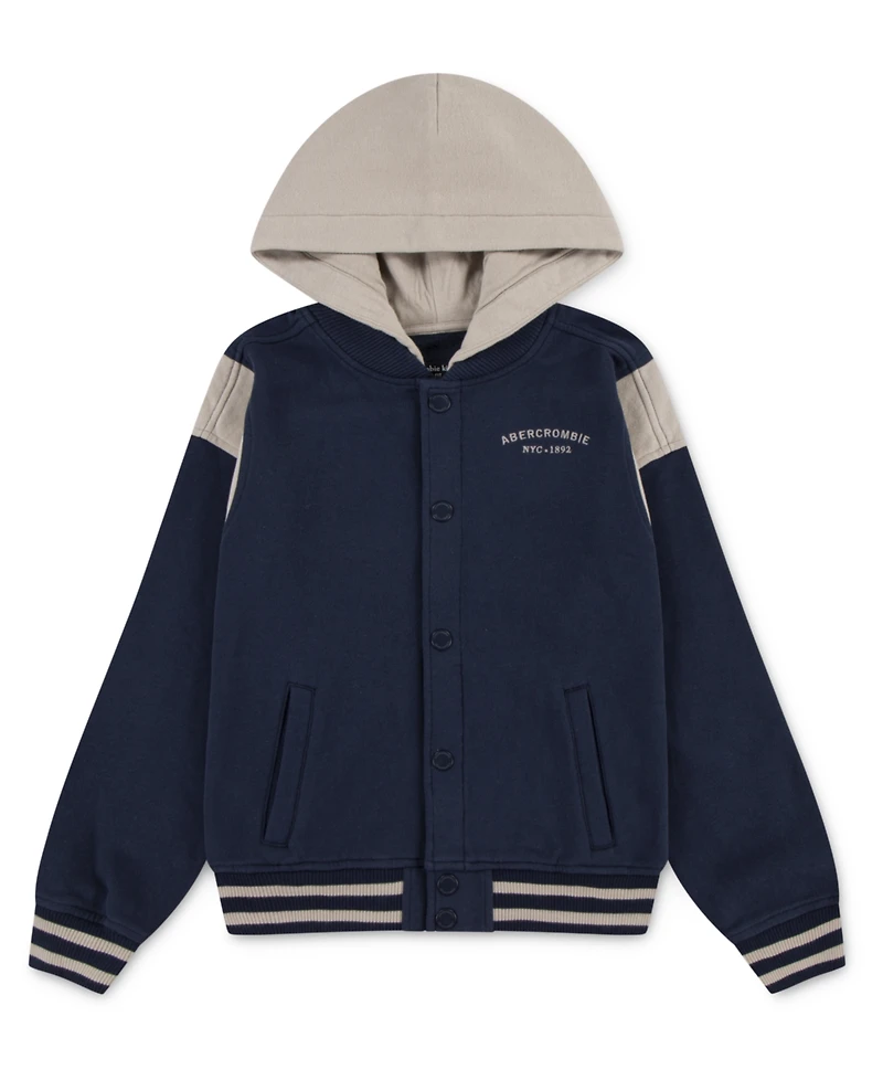 abercrombie kids Boys Fleece Hooded Bomber Jacket