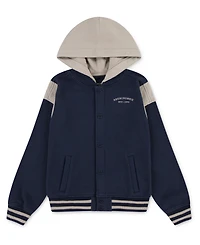 abercrombie kids Boys Fleece Hooded Bomber Jacket