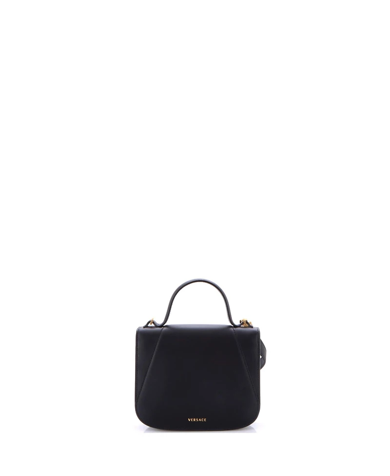 Pre-Owned Versace Small Virtus Top Handle Bag Leather