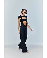 Jendue Women's Otara Black Bodysuit