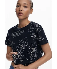 Desigual Women's Mickey Sketch T-shirt
