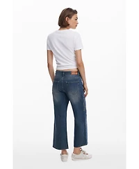Desigual Women's Mirror culotte jeans