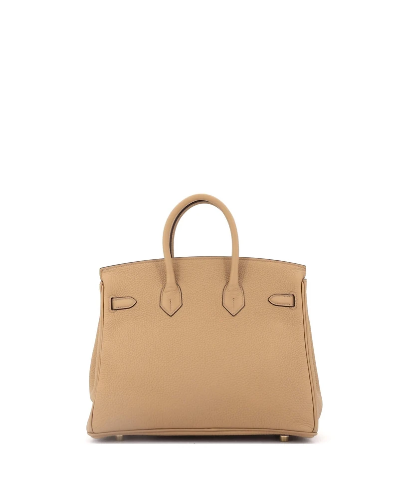 Pre-Owned Hermes Birkin 25 Handbag Brown Togo with Gold Hardware