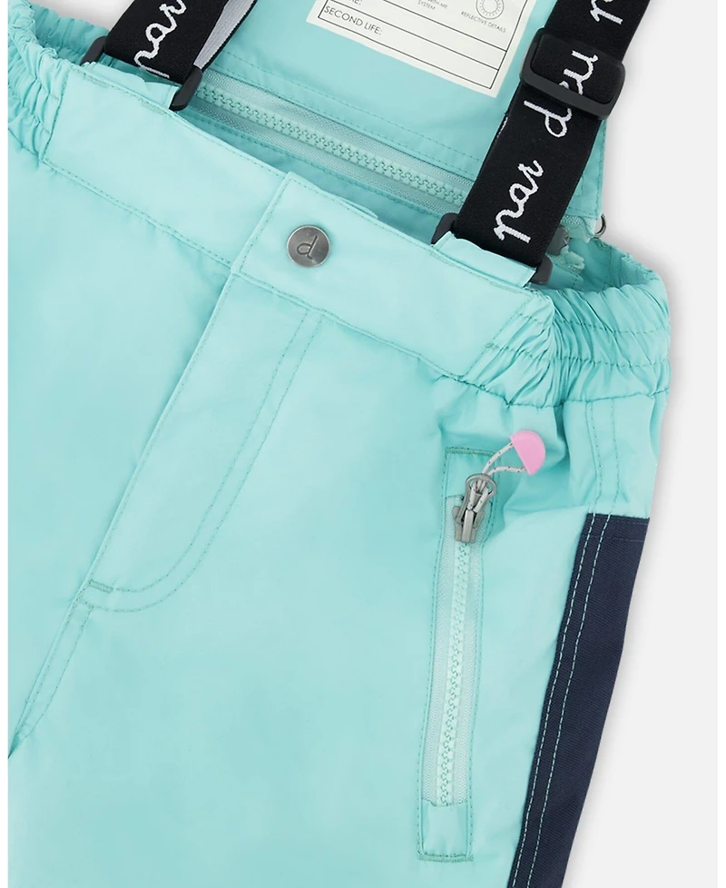 Deux par Big Girls Two-Piece Play Snowsuit Turquoise Blue