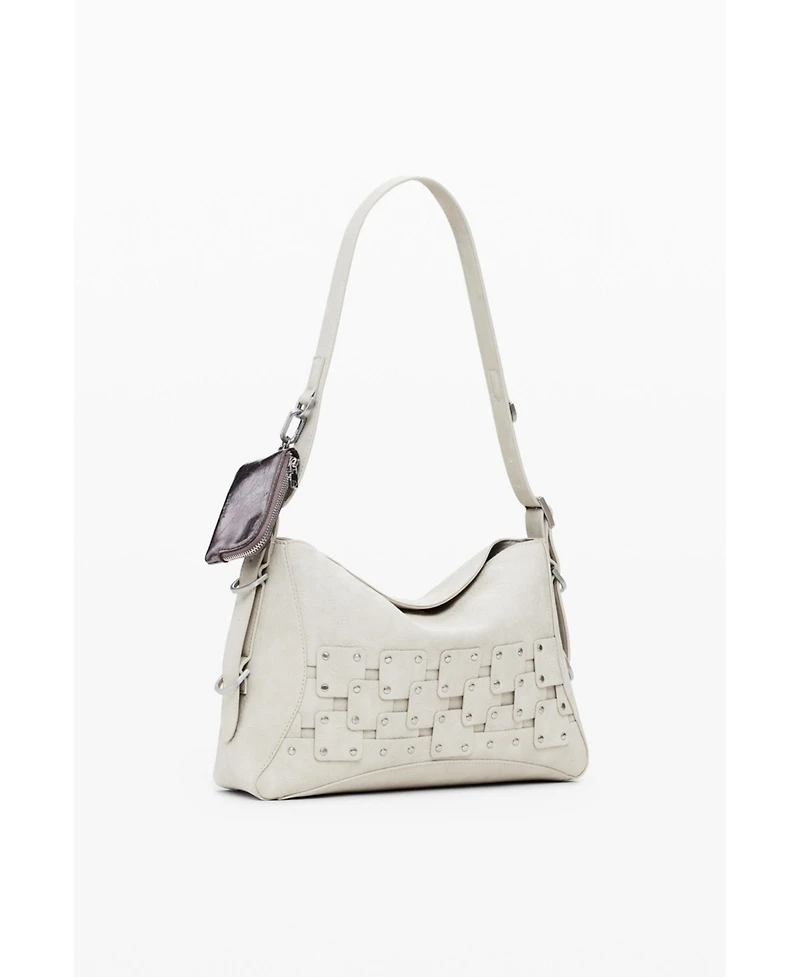 Desigual Women's Medium studded patch handbag